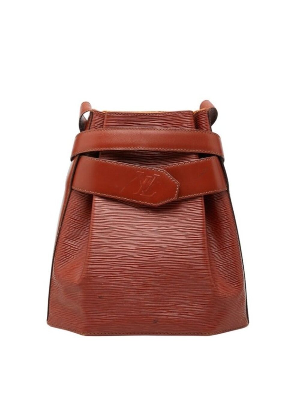 Louis Vuitton Epi Sac D'epaule GM Shoulder Bag Kenya Brown Leather